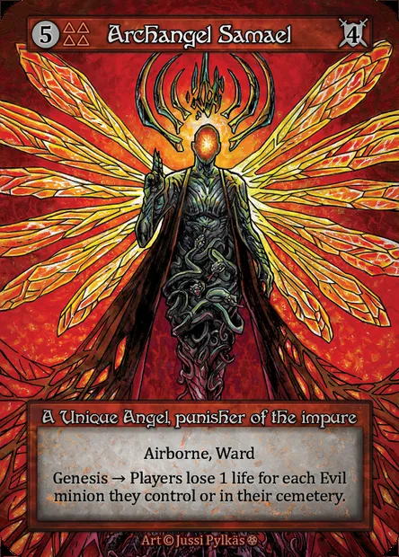 Archangel Samael, carte Sorcery GOT 024 — extension Gothic