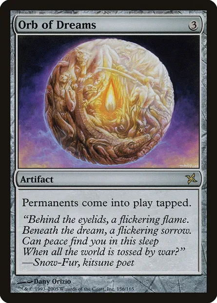 Orbe des rêves, carte Magic BOK 156 — extension Traîtres de Kamigawa