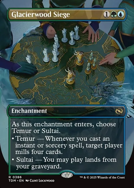 Glacierwood Siege, Magic card TDM 386 — Tarkir: Dragonstorm set