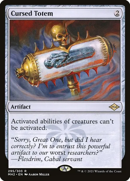 Cursed Totem, Magic card MH2 295 — Modern Horizons 2 set