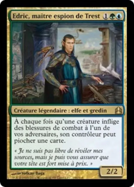 Edric, maître espion de Trest, carte Magic CMD 196 — extension Commander 2011