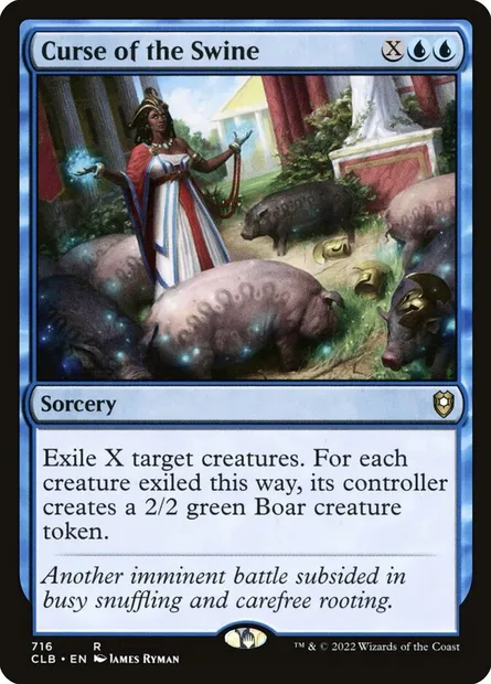 Curse of the Swine, Magic card CLB 716 — Commander Legends: Battle for Baldur's Gate set