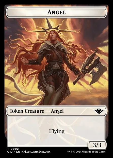 Angel, Magic card TOTJ 2 — Outlaws of Thunder Junction Tokens set