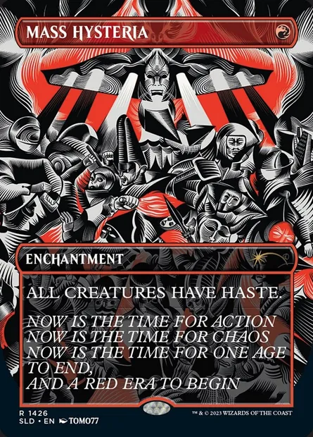Mass Hysteria, Magic card SLD 1426 — Secret Lair Drop set