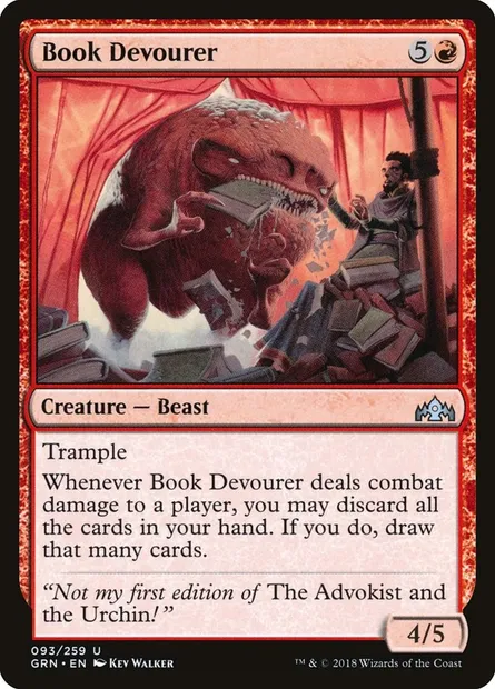 Book Devourer, Magic card GRN 93 — Guilds of Ravnica set