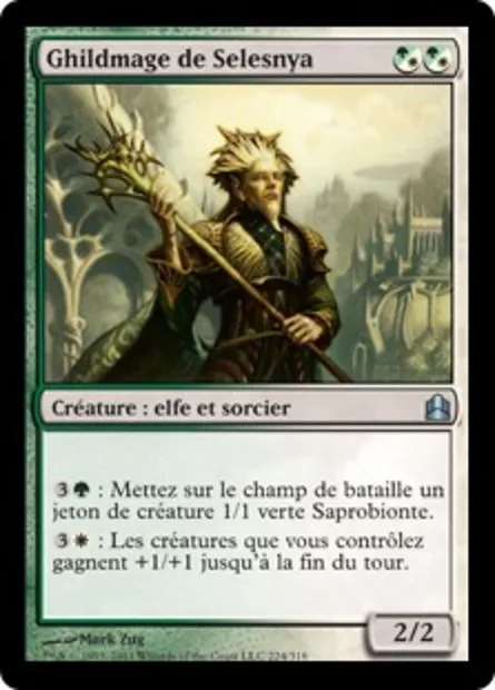 Ghildmage de Selesnya, carte Magic CMD 224 — extension Commander 2011