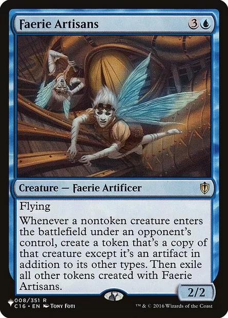 Artisans faeries, carte Magic PLST C16-8 — extension The List