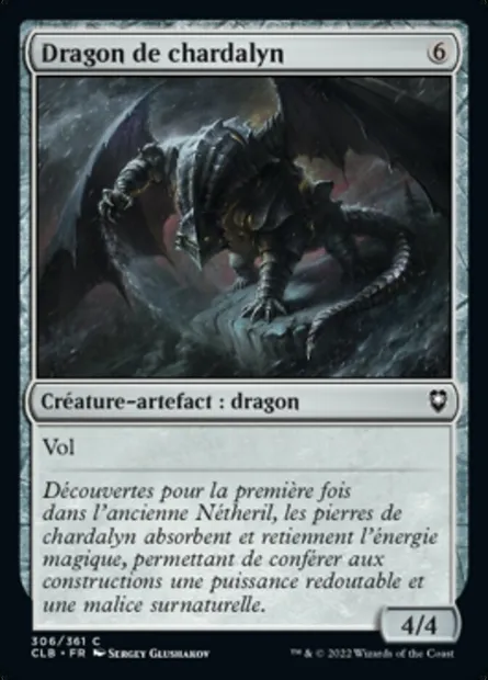 Dragon de chardalyn, carte Magic CLB 306 — extension Commander Légendes : la bataille de la Porte de Baldur