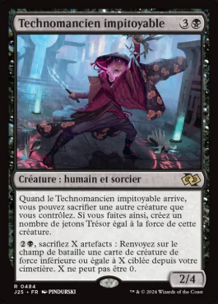 Technomancien impitoyable, carte Magic J25 484 — extension Foundations Jumpstart
