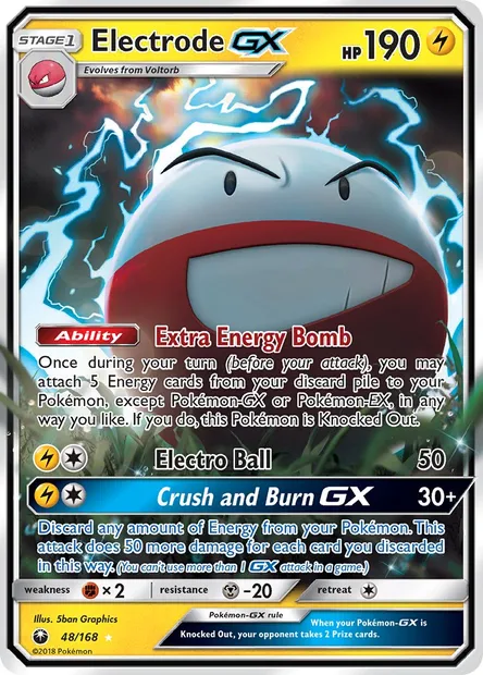Electrode GX, Pokémon card CES 48 — Celestial Storm set