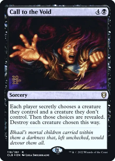 Call to the Void, Magic card PCLB 118s — Battle for Baldur's Gate Promos set
