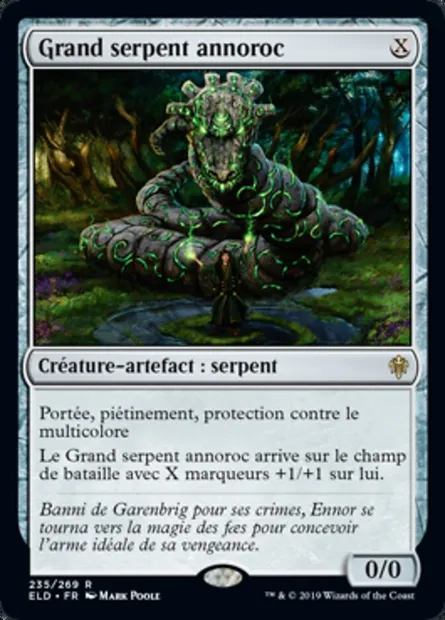 Grand serpent annoroc, carte Magic ELD 235 — extension Throne of Eldraine