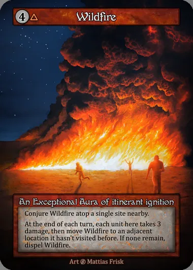 Wildfire, carte Sorcery BET 290 — extension Beta