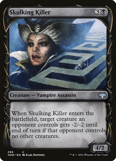 Skulking Killer, Magic card VOW 296 — Innistrad: Crimson Vow set