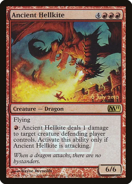 Ancient Hellkite, Magic card PM11 122★ — Magic 2011 Promos set