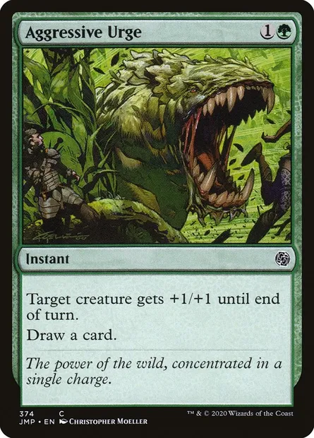 Aggressive Urge, Magic card JMP 374 — Jumpstart set