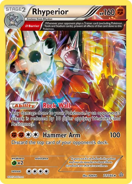 Rhyperior, Pokémon card PRC 77 — Primal Clash set