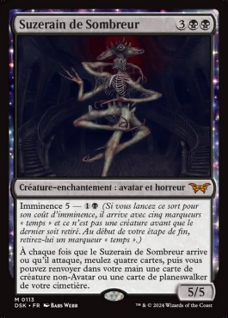 Suzerain de Sombreur, carte Magic DSK 113 — extension Duskmourn: House of Horror