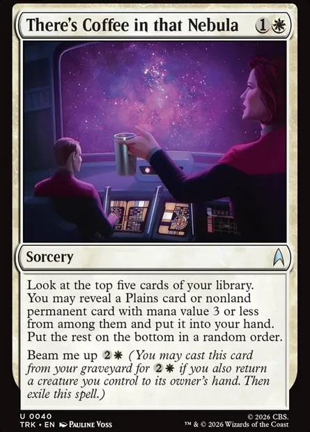 There's Coffee in that Nebula, carte Magic TRK 40 — extension Star Trek