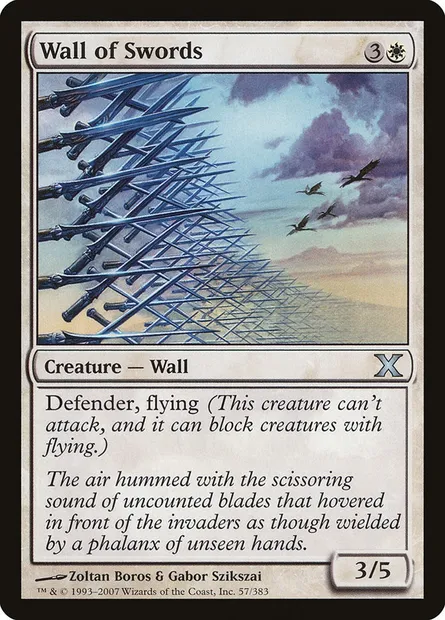 Wall of Swords, Magic card 10E 57 — Tenth Edition set