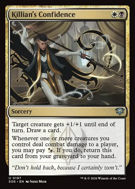 Killian's Confidence, Magic card SOS 197 — Secrets of Strixhaven set