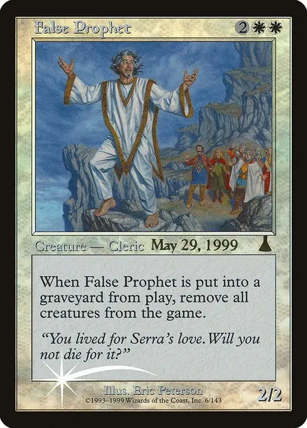 False Prophet, Magic card PUDS 6 — Urza's Destiny Promos set