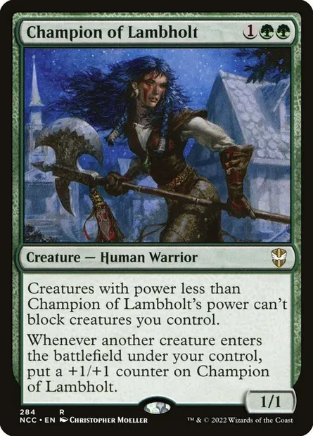 Champion of Lambholt, Magic card NCC 284 — New Capenna Commander set