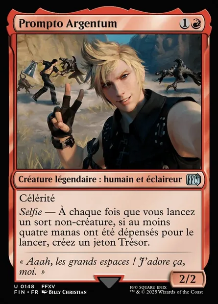Prompto Argentum, carte Magic FIN 148 — extension Final Fantasy