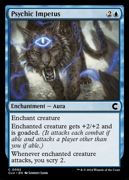 Psychic Impetus, Magic card CLU 92 — Ravnica: Clue Edition set