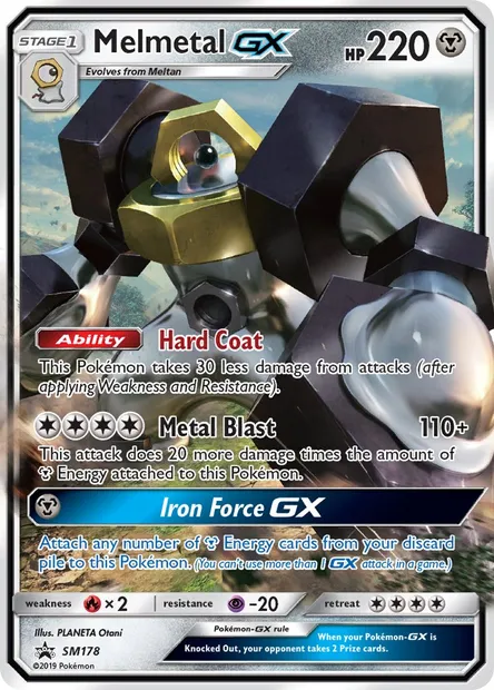 Melmetal GX, Pokémon card SM 178 — SM Black Star Promos set