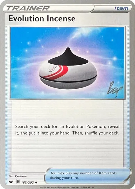 Encens d'Évolution, carte Pokémon WCD22 163-3 — extension World Championship Decks 2022