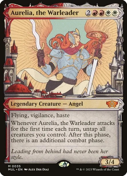 Aurelia, the Warleader, Magic card MUL 35 — Multiverse Legends set