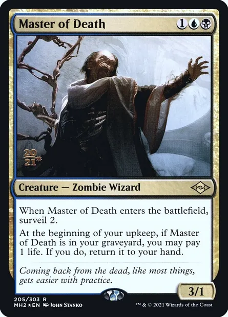 Maître de la mort, carte Magic PMH2 205s — extension Modern Horizons 2 Promos