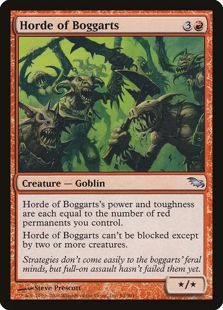 Horde of Boggarts, Magic card SHM 94 — Shadowmoor set