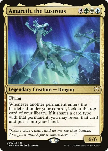 Amareth, the Lustrous, Magic card CMR 266 — Commander Legends set