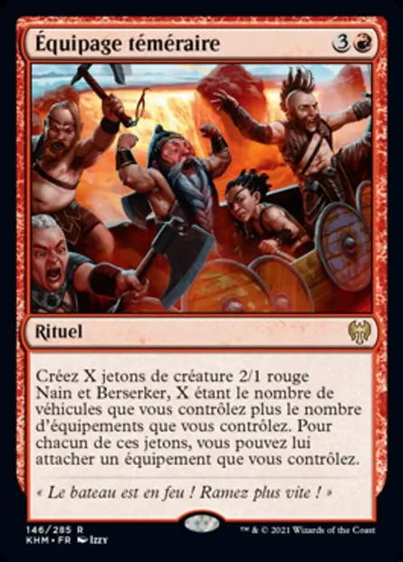 Équipage téméraire, carte Magic KHM 146 — extension Kaldheim