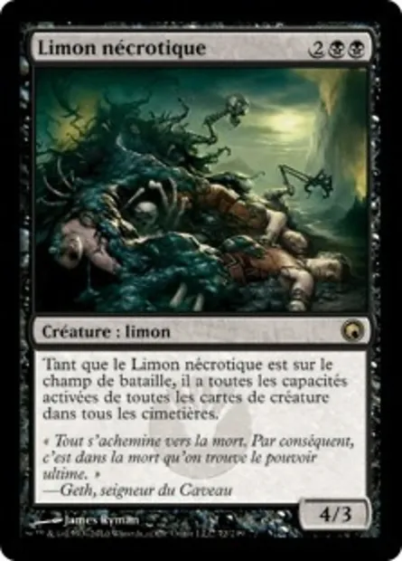 Limon nécrotique, carte Magic SOM 72 — extension Cicatrices de Mirrodin