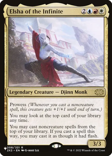 Elsha de l'Infini, carte Magic PLST 2X2-208 — extension The List