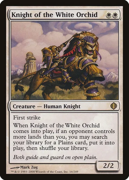 Knight of the White Orchid, Magic card ALA 16 — Shards of Alara set