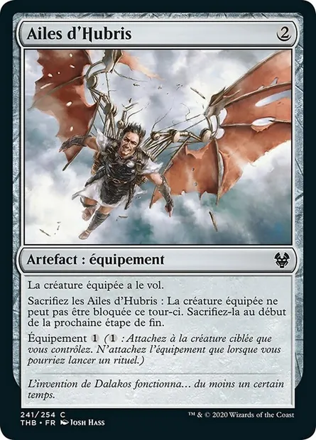Ailes d'Hubris, carte Magic THB 241 — extension Theros Beyond Death