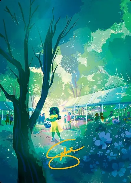 Forest // Forest, carte Magic AMSH 17 — extension Marvel Super Heroes Art Series