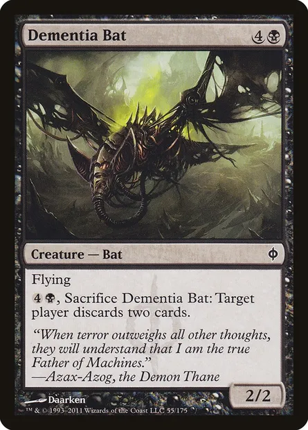Dementia Bat, Magic card NPH 55 — New Phyrexia set
