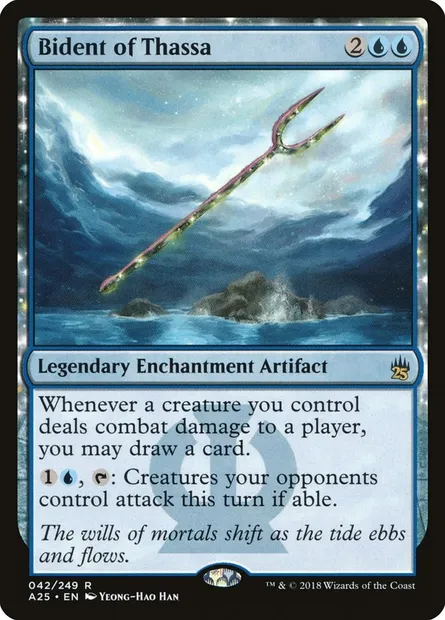 Bident de Thassa, carte Magic A25 42 — extension Masters 25