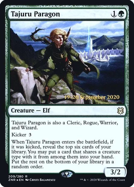 Tajuru Paragon, Magic card PZNR 209s — Zendikar Rising Promos set