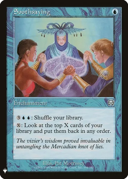 Soothsaying, Magic card PLST MMQ-104 — The List set