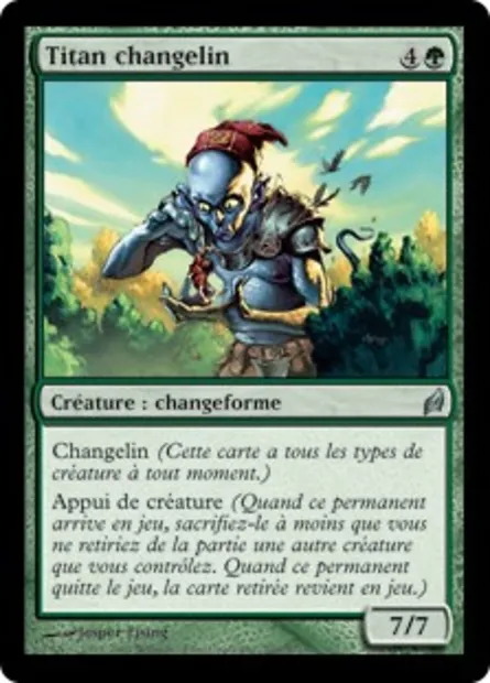 Titan changelin, carte Magic LRW 200 — extension Lorwyn