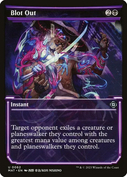Blot Out, Magic card MAT 62 — March of the Machine: The Aftermath set