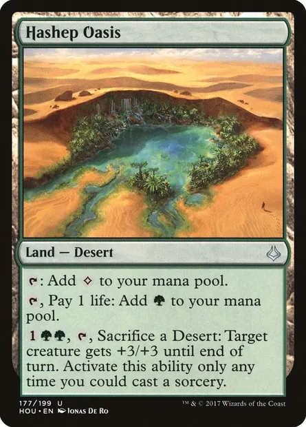 Hashep Oasis, Magic card HOU 177 — Hour of Devastation set