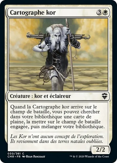 Cartographe kor, carte Magic CMR 30 — extension Commander Legends