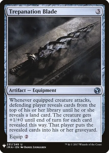 Trepanation Blade, Magic card PLST IMA-231 — The List set